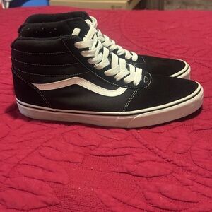 Vans Black and White SK8-Hi Sneakers